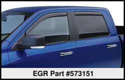 EGR - EGR 573151 Front/Rear In-Channel Window Visors Smoke for 00-05 Excursion - Image 2