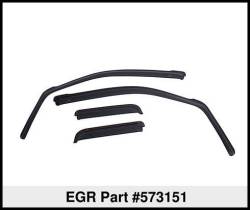 EGR - EGR 573151 Front/Rear In-Channel Window Visors Smoke for 00-05 Excursion - Image 3