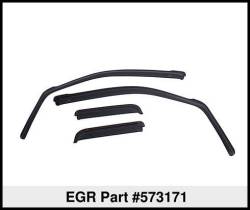 EGR - EGR 573171 Front/Rear In-Channel Window Visors Smoke 09-14 F150 Ext - Image 1