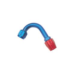 Russell - Russell 610220 6AN ProClassic 120-DEG 1" Radius Hose End w/Red/Blue Finish - Image 1
