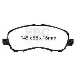 EBC Brakes - EBC Brakes DP51614NDX Bluestuff NDX Full Race Brake Pads - Image 3