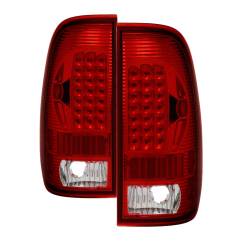 Spyder Auto - xTune Auto 5034076 Red/Clear LED Taillights for 97-03 Ford F150 - Image 1