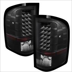 Spyder Auto - xTune Auto 5073716 Black/Clear LED Taillights for Sierra/Silverado 1500/3500 - Image 1