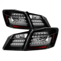 Spyder Auto - Spyder Auto 5082053 Black/Clear LED Taillights for 13-15 Honda Accord - Image 1