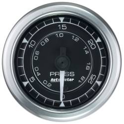 AutoMeter - AutoMeter 8164 Chrono Fuel Pressure Gauge 0-30 PSI 2-1/16" Stepper Motor - Image 1