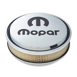 Proform - Proform 440-835 Air Cleaner 14" Diam Alum. Chrome Recessed Black Mopar Emblem - Image 1