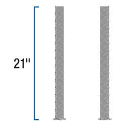 UWS - UWS SM-LEGS Replacement Bright Aluminum Truck Side Tool Box Legs 1 Pair - Image 2