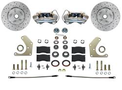 Leed Brakes - Leed Brakes FC2001SMX Spindle Kit w/Drilled Rotors & Zinc Plated Calipers - Image 1
