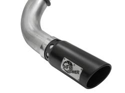 aFe Power - aFe 49-46113-B Large Bore 4" Exhaust System w/Black Tip for 16-19 Titan XD 5.0L - Image 45
