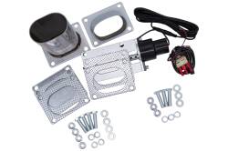 Granatelli Motor Sports - Granatelli 313530 Stainless 3.0" 76mm Oval Electronic Exhaust Cutout System - Image 1