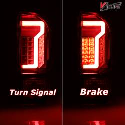 Winjet - Winjet CTWJ-0466-GBC Gloss Black/Clear LED Taillights for 16-19 Toyota Tacoma - Image 2