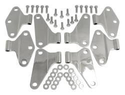 RT Offroad - RT Offroad RT34069 Polish SS Body Door Hinge Set for 07-18 Jeep Wrangler JK 4DR - Image 1