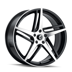 Kraze Wheels - Kraze Wheels KR192 Phase 22x8.5 5x112/4.5 38mm Black/Machined KR192-22816BM38 - Image 1