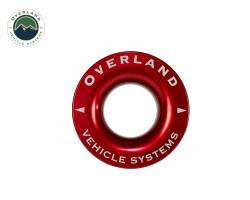 Overland Vehicle Systems - Overland Vehicle Systems 19240005 Red 2.5" 10K Recovery Ring w/Storage Bag - Image 3