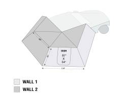 Overland Vehicle Systems - Overland Vehicle Systems 18239909 Freestand Passenger Nomadic 270LT Awning Wall - Image 1