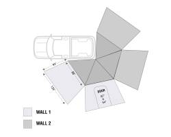 Overland Vehicle Systems - Overland Vehicle Systems 18299909 Nomadic 270 LT Awning Wall 1 Driver - Image 2