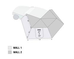 Overland Vehicle Systems - Overland Vehicle Systems 18299909 Nomadic 270 LT Awning Wall 1 Driver - Image 1