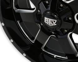 REV Wheels - REV Wheels 885M 17x9 5x5.0 5x5.5 -12mm Black/Machined 885M-7903212 - Image 5