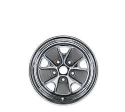 Scott Drake - Scott Drake C5ZZ 15x8 5x4.5 -12mm Charcoal/Chrome C5ZZ-1007-DR - Image 5