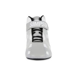Simpson Safety - Simpson Safety DX2125W DNA X2 Racing Shoes 12.5 Gray/White - Image 2