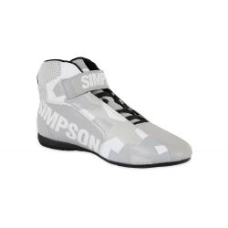Simpson Safety - Simpson Safety DX2130W DNA X2 Racing Shoes 13 Gray/White - Image 3