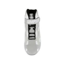 Simpson Safety - Simpson Safety DX2130W DNA X2 Racing Shoes 13 Gray/White - Image 6