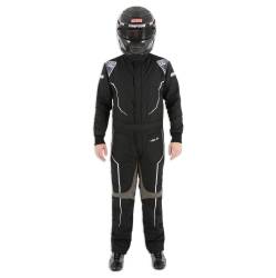 Simpson Safety - Simpson Safety HX02221 Helix Racing Suit-Medium Black/Gray - Image 5