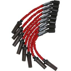 Granatelli Motor Sports - Granatelli Motorsports 28-1629HTR 12" Red Hi-Temp Spark Plug Wires 99-23 GM V8 - Image 1
