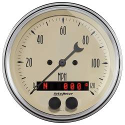 AutoMeter - AutoMeter 1850 Antique Beige 5 GPS Speedometer Gauge Set 3-3/8" & 2-1/16" - Image 2