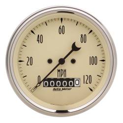 AutoMeter - AutoMeter 1840 Antique Beige 5 Electric Speedometer Gauge Set 3-3/8" & 2-1/16" - Image 2