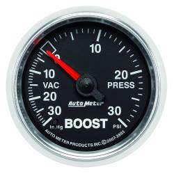 AutoMeter - AutoMeter 3803 GS Mechanical Boost/Vacuum Gauge 30" HG/30PSI 2-1/16" - Image 1