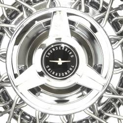 Wheel Vintiques - Wheel Vintiques 1038-BLKR 6" T-Bird 3-Bar Black Cap - Image 2