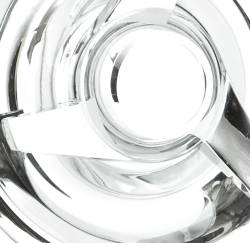 Wheel Vintiques - Wheel Vintiques 1018-C-1L 7" LH Plain Swept Knock-Off Chrome Cap - Image 2