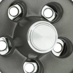 Wheel Vintiques - Wheel Vintiques 5001 Mopar Rallye Dark Gray 5x4.5 Cap - Image 2