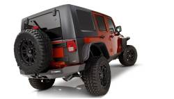 Bushwacker - Bushwacker 10918-07 Flat Style Front/Rear Fender Flares Black for 07-18 Jeep JK - Image 5