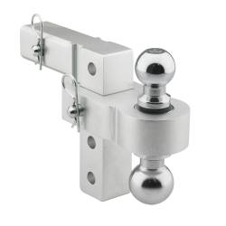 Smittybilt - Smittybilt 2926 2" Receiver 2" 2-5/16" Ball 6" Adjustable Aluminum Ball Mount - Image 1