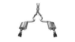 Corsa Performance - Corsa Performance 14332BLK Sport Cat-Back Exhaust System for 15-17 Mustang - Image 1