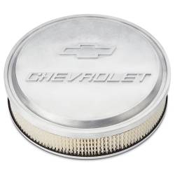 Proform - Proform 141-837 Chevrolet & Bowtie Emblem Slant-Edge Air Cleaner - Image 1