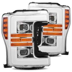 AlphaRex - AlphaRex 880107 Chrome Projector Plank Headlights for 17-19 Ford F250 Super Duty - Image 1