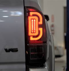 Winjet - Winjet CTRNG0685-BS-SQ Black Smoke LED Taillights for 16-21 Toyota Tacoma V2 - Image 2