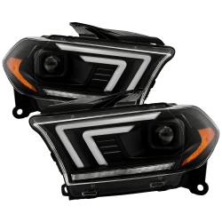 Spyder Auto - Spyder 5088680 Black Projector Headlights Seq-LED Turn Signal for 11-13 Durango - Image 1