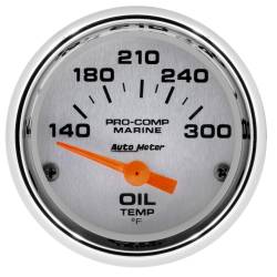 AutoMeter - AutoMeter 200764-35 Air-Core Marine Electric Oil Temp Chrome 140-300F 2-1/16" - Image 1