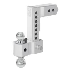 CURT - CURT 45386 AlumaLite Adjustable Aluminum Hitch w/Dual Ball 8" Drop 2.50" Shank - Image 2