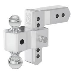 CURT - CURT 45385 AlumaLite Adjustable Aluminum Hitch w/Dual Ball 6" Drop 2.50" Shank - Image 1