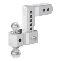 CURT - CURT 45385 AlumaLite Adjustable Aluminum Hitch w/Dual Ball 6" Drop 2.50" Shank - Image 2