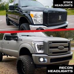 Recon - Recon 264272CLC Projector HeadLights Clear Lens 11-16 Ford Super Duty - Image 4
