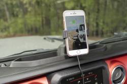 Rugged Ridge - Rugged Ridge 13551.35 Dash Multi-Mount Charging Phone Kit 18-21 Jeep JT/JL - Image 2