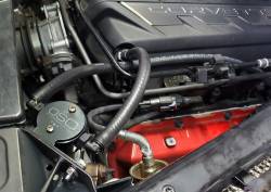 J&L Oil Separator Co - J&L 3088P-B Oil Separator 3.0 Passenger Side Mounted Oil Separator Black - Image 2