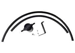 J&L Oil Separator Co - J&L Oil Separator 3.0 Driver Side Mounted Oil Separator Black 3110D-B - Image 1