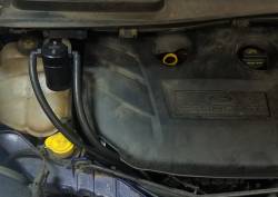 J&L Oil Separator Co - J&L Oil Separator 3.0 Passenger Side Mounted Oil Separator Black 3038P-B - Image 2